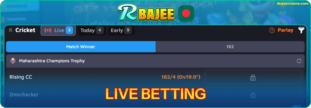 Live Betting for Bangladeshi Bettors at RBAJEE